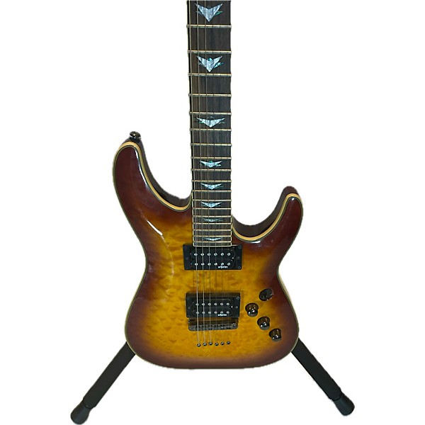 Used Schecter Guitar Research Used Schecter Guitar Research Omen Extreme 6 TWO TONE BURST Solid Body Electric Guitar