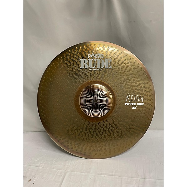 Used Paiste 22in Rude Reign Power Ride Cymbal