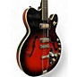 Vintage 1961 Harmony VibraJet Crimson Red Burst Hollow Body Electric Guitar