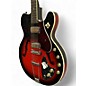 Vintage 1961 Harmony VibraJet Crimson Red Burst Hollow Body Electric Guitar