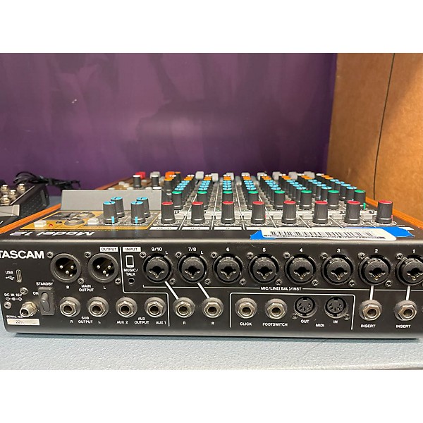 Used TASCAM MODEL 12 Powered Mixer