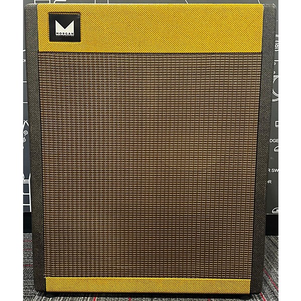 Used Morgan Amplification M212V Tweed Guitar Cabinet