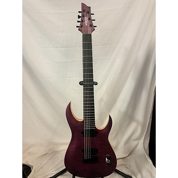 Used Schecter Guitar Research Used Schecter Guitar Research John Browne Tao-7 Trans Purple Solid Body Electric Guitar