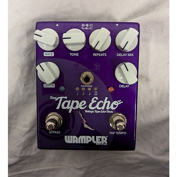 Used Wampler Faux Tape Echo Delay Effect Pedal