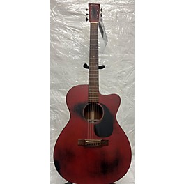 Used Martin Used 2019 Martin Martin OMC-15ME Streetmaster Special Weathered Red Acoustic Guitar