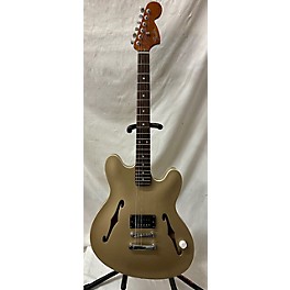 Used Fender Used Fender Tom Delonge Starcaster Satin Shoreline Gold Hollow Body Electric Guitar