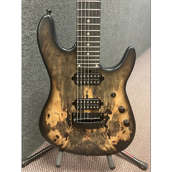 Used Ernie Ball Music Man Used 2021 Ernie Ball Music Man Jason Richardson Cutlass HH POPLAR BURL Solid Body Electric Guitar