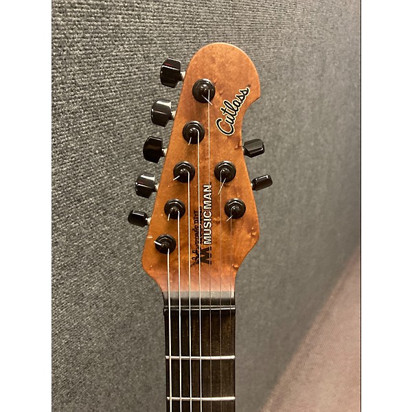 Used Ernie Ball Music Man Used 2021 Ernie Ball Music Man Jason Richardson Cutlass HH POPLAR BURL Solid Body Electric Guitar