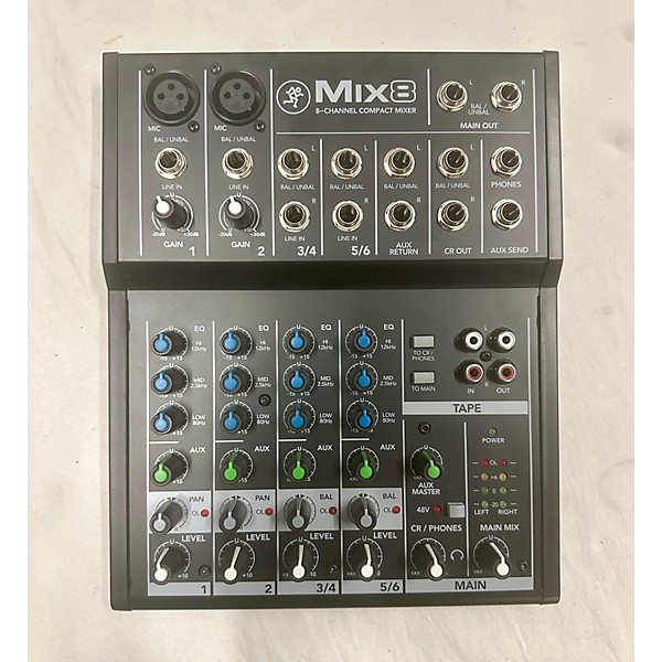 Used Mackie Mix8 Unpowered Mixer