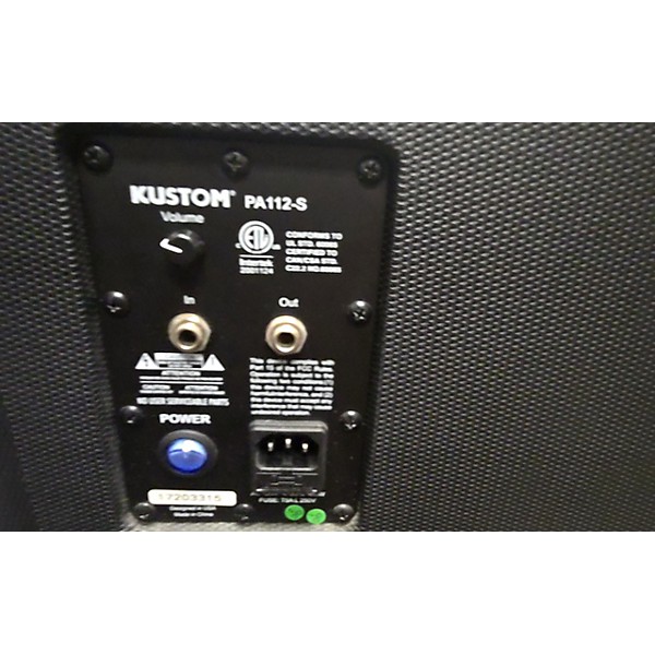 Used Kustom PA PA112 Powered Subwoofer