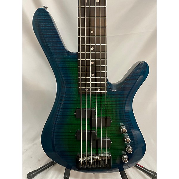 Used Used KIESEL Roy Vogt Signature Vanquish Ocean Burst Electric Bass Guitar