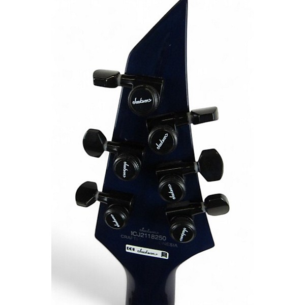 Used Jackson Chris Broderick Pro Series Ht6p Solo 6 Trans Blue Solid Body Electric Guitar