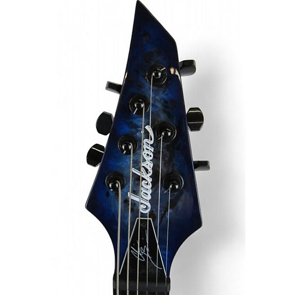 Used Jackson Chris Broderick Pro Series Ht6p Solo 6 Trans Blue Solid Body Electric Guitar