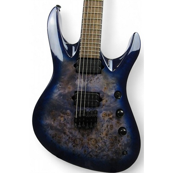 Used Jackson Chris Broderick Pro Series Ht6p Solo 6 Trans Blue Solid Body Electric Guitar