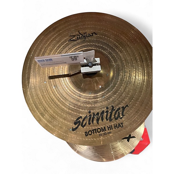 Used Zildjian 13in Scimitar Hi Hat Bottom Cymbal
