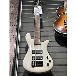 Used Spector Used Spector BANTAM 5 White Electric Bass Guitar