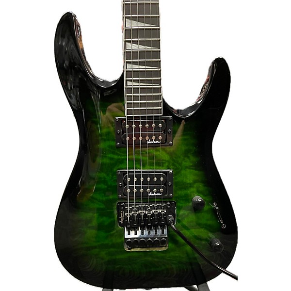 Used Jackson Used  Jackson Js32Q Dinky Green Burst