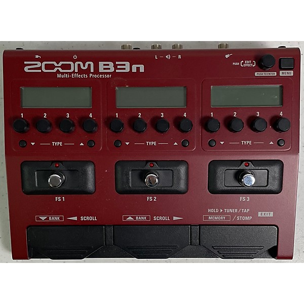 Used Zoom B3 Bass FX And Amp Simulator Bass Effect Pedal