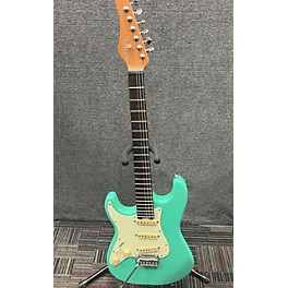 Used Schecter Guitar Research Used Schecter Guitar Research Nick Johnston Left Handed Green Electric Guitar