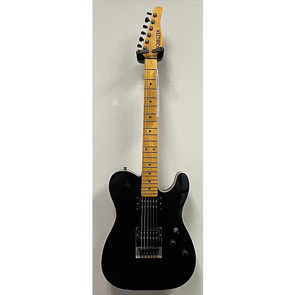 Used Schecter Guitar Research Used Schecter Guitar Research PT USA Custom Shop Black Solid Body Electric Guitar