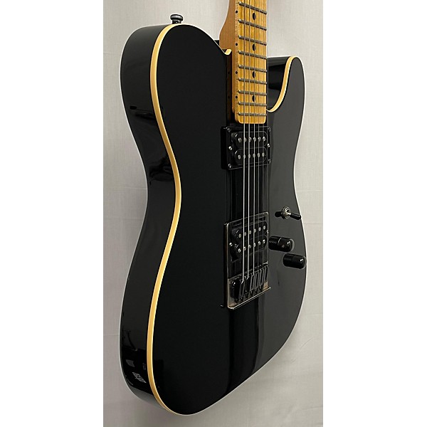 Used Schecter Guitar Research Used Schecter Guitar Research PT USA Custom Shop Black Solid Body Electric Guitar