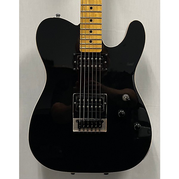 Used Schecter Guitar Research Used Schecter Guitar Research PT USA Custom Shop Black Solid Body Electric Guitar