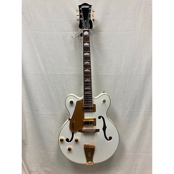 Used Gretsch Guitars Used Gretsch Guitars G5422GLH White Hollow Body Electric Guitar