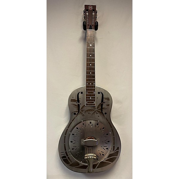 Used Republic Triolian Resonator With Palm Scene Resonator Guitar