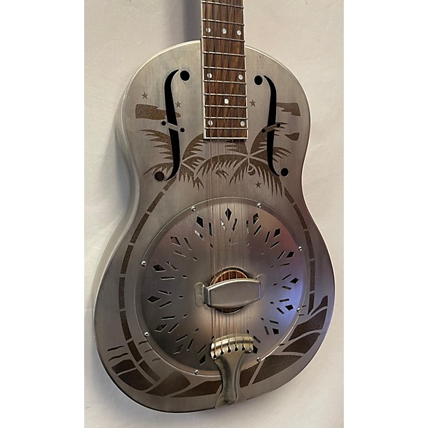 Used Republic Triolian Resonator With Palm Scene Resonator Guitar