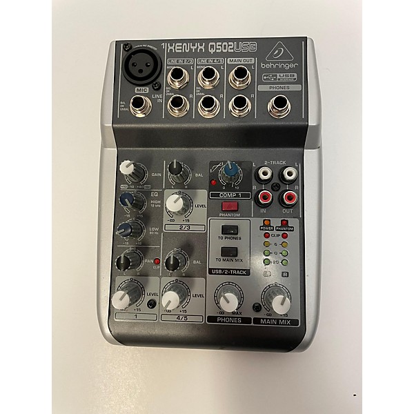 Used Behringer Xenyx Q502USB Unpowered Mixer