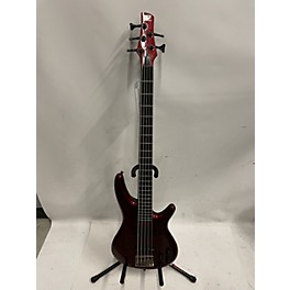 Used Ibanez Used Ibanez SR885 Chrome Red Metallic Electric Bass Guitar