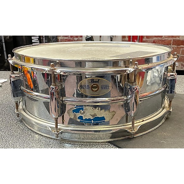 Used Pearl Used Pearl 14X5  MIRROR CHROME Drum STAINLESS