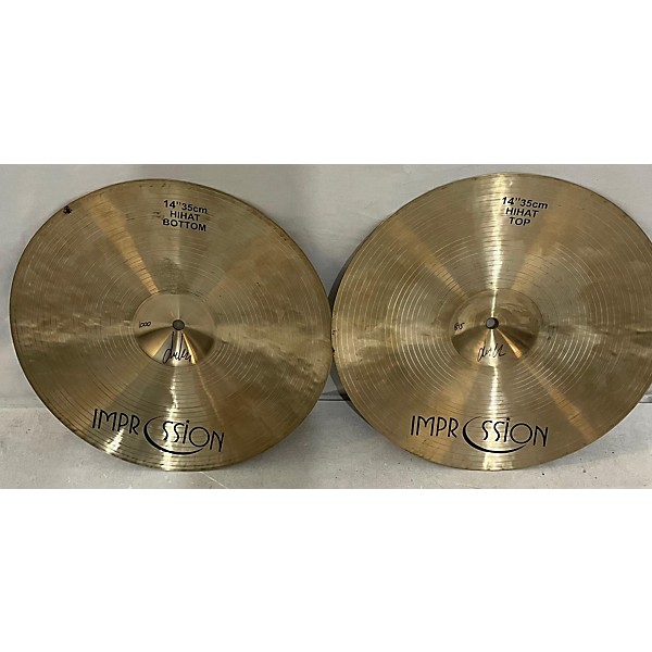 Used Used Impression Traditional High Hat 14" Top And Bottom (Pair) Cymbal