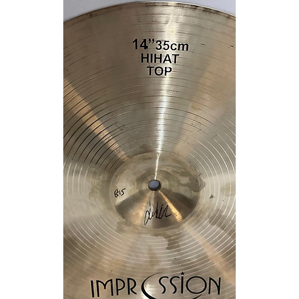 Used Used Impression Traditional High Hat 14" Top And Bottom (Pair) Cymbal