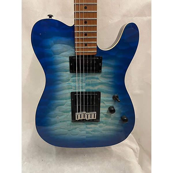 Used Schecter Guitar Research Used Schecter Guitar Research PT PRO Blue Burst Solid Body Electric Guitar