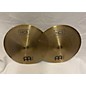 Used MEINL 14in HCS PRACTICE HIHAT PAIR Cymbal thumbnail