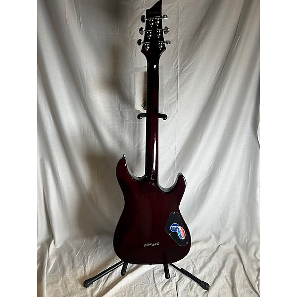 Used Schecter Guitar Research Used Schecter Guitar Research C1 Plus Left Handed Crimson Red Trans Electric Guitar