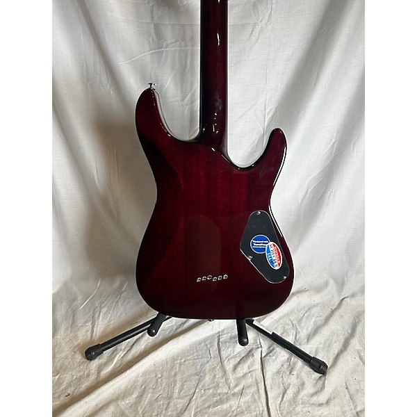 Used Schecter Guitar Research Used Schecter Guitar Research C1 Plus Left Handed Crimson Red Trans Electric Guitar