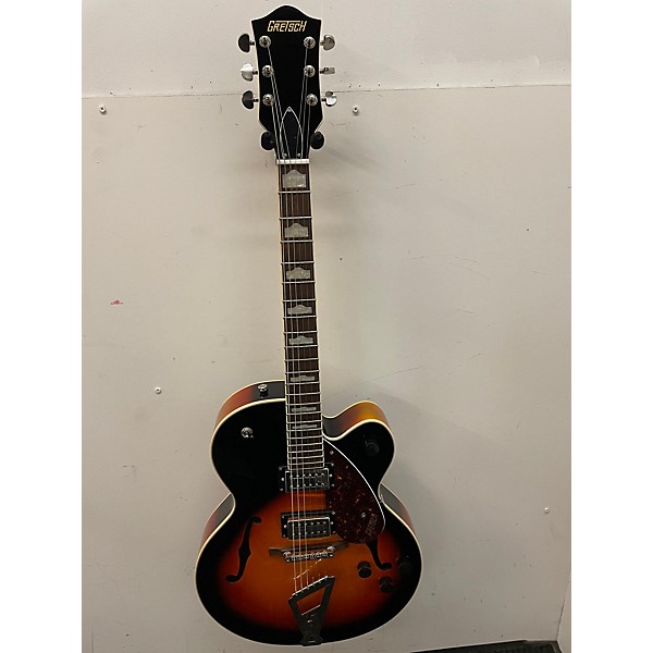 Used Gretsch Guitars Used Gretsch Guitars G2420T Streamliner Sunburst Hollow Body Electric Guitar