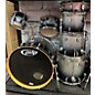 Used PDP by DW Used PDP By DW 7 piece Concept Maple Silver To Black Fade Drum Kit