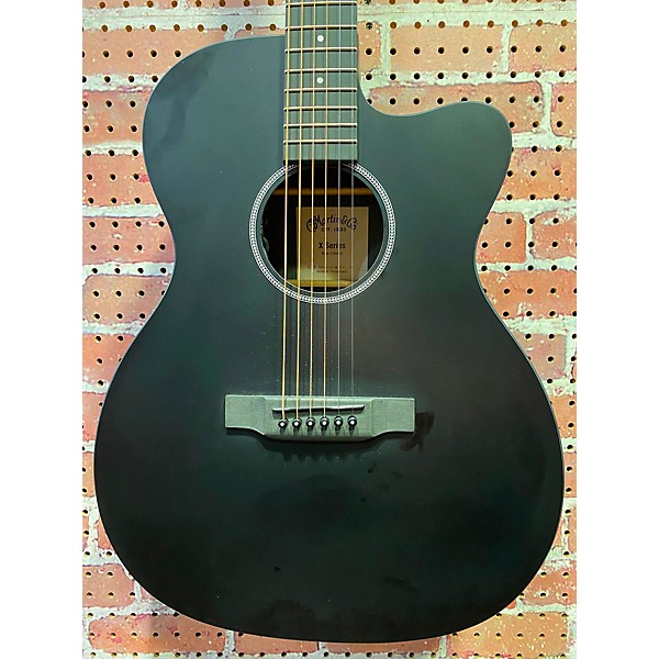 Used Martin Used Martin OMCX1KE Satin Black Acoustic Electric Guitar