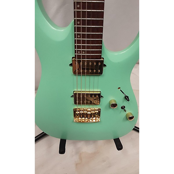 Used Ibanez Used Ibanez Rga42hp Green Solid Body Electric Guitar