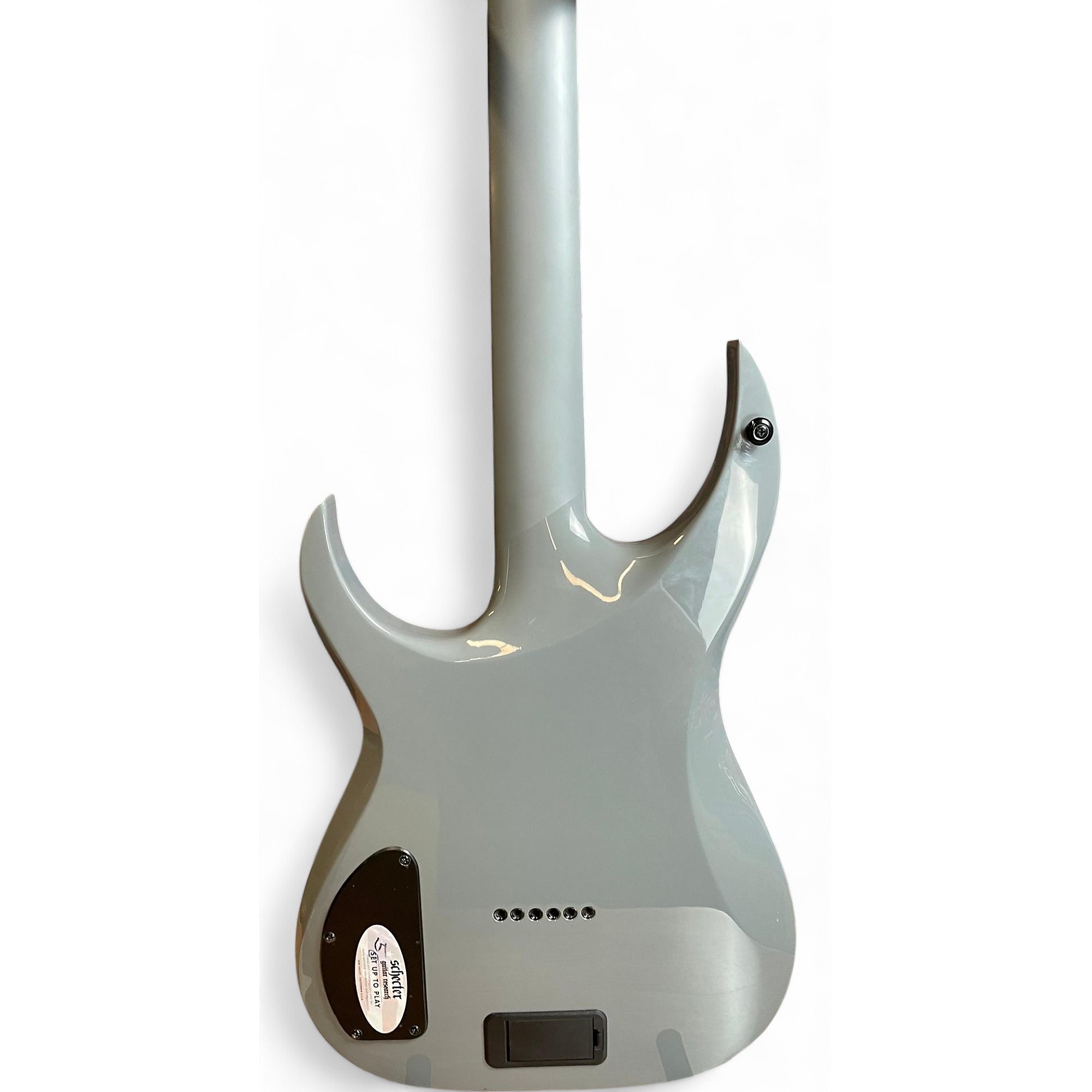 Used Schecter Guitar Research KM6-MKIII Gray Solid Body