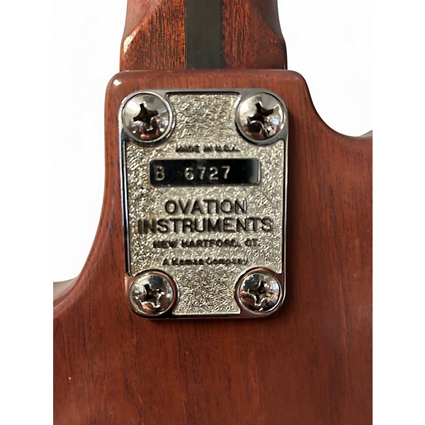 Used Ovation Bass Brown Electric Bass Guitar