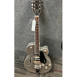 Used Gretsch Guitars Used Gretsch Guitars G5420T Electromatic Metallic Silver Hollow Body Electric Guitar