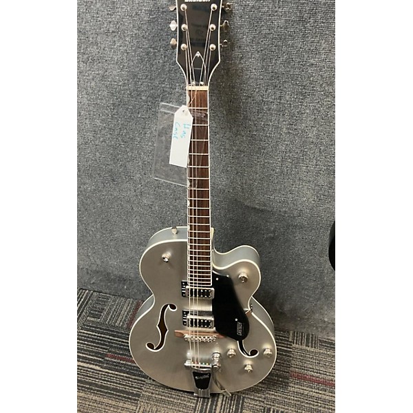 Used Gretsch Guitars Used Gretsch Guitars G5420T Electromatic Metallic Silver Hollow Body Electric Guitar