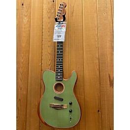 Used Fender Used Fender American Acoustasonic Telecaster Apple Green Acoustic Electric Guitar