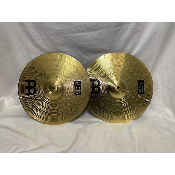 Used MEINL 13in HCS Hi Hat Pair Cymbal