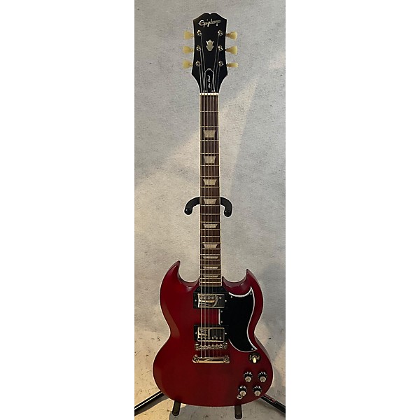 Used Epiphone Used Epiphone Inspired By Gibson Custom SG Les Paul Cherry Solid Body Electric Guitar