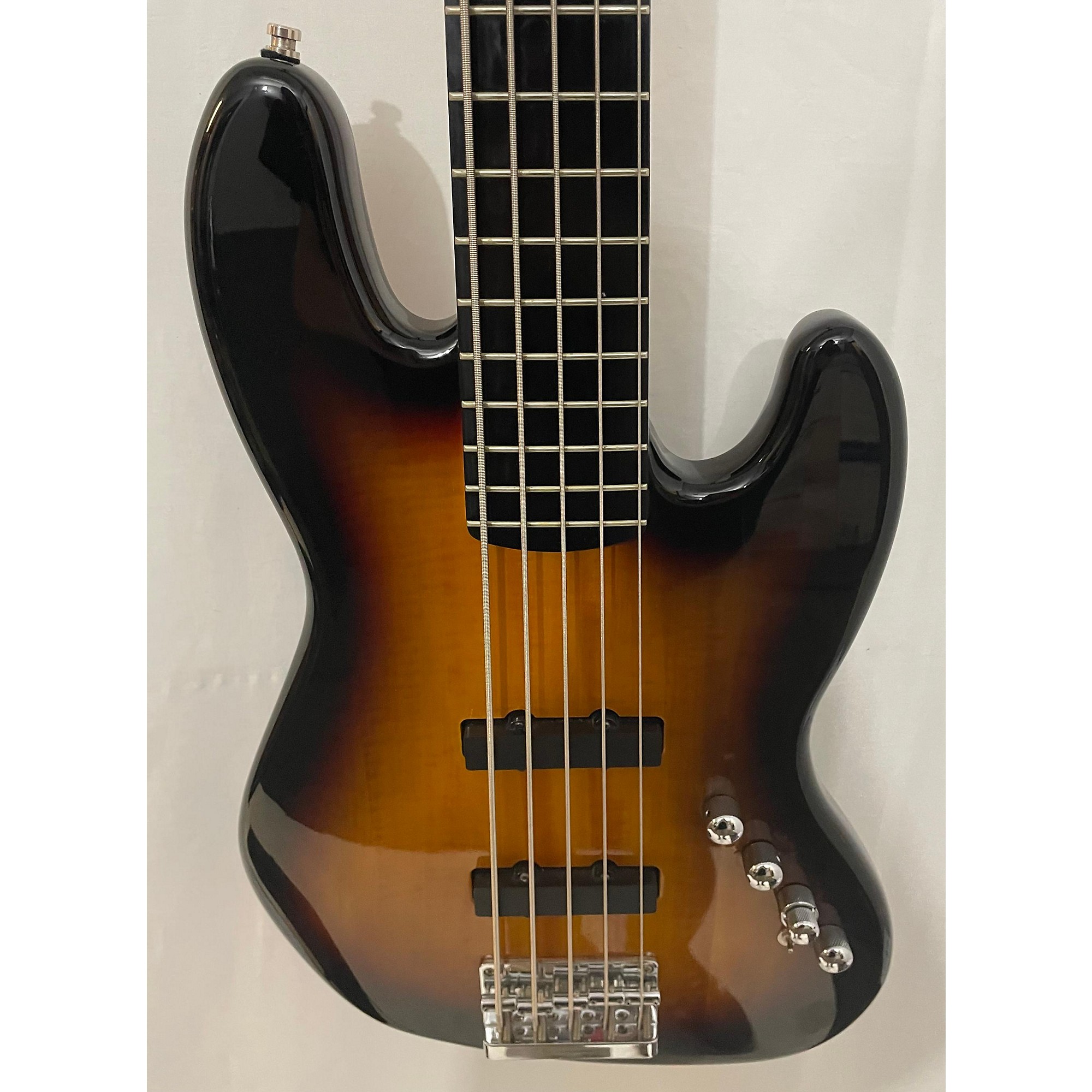 Used Squier Deluxe Jazz Bass Active V 5 String Electric Bass 